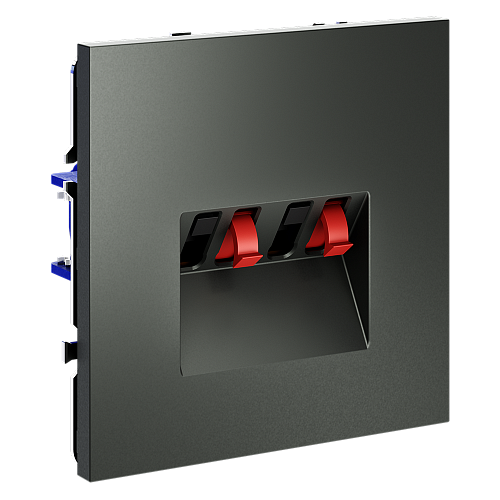 картинка Розетка акустическая встраиваемая VOLTUM S70 4-местная, (титан)