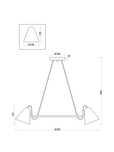 картинка Freya Люстра Фальке / Falke
