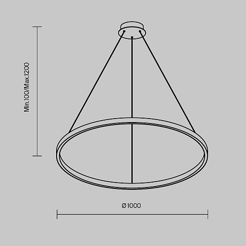 картинка Maytoni Подвесной светильник Рим / Rim 2600-3500К 60Вт