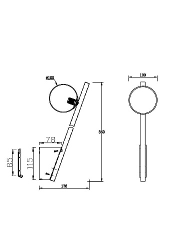 картинка Maytoni Настенный светильник (бра) Казимир / Kazimir G9х1